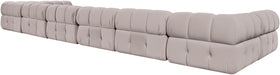 Meridian Furniture - Orin Beige Velvet Performance Fabric Upholstered 8 pc. Sectional - 671Beige-Sec8C - GreatFurnitureDeal