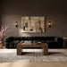 Meridian Furniture - Orin Black Velvet Performance Fabric Upholstered 4 pc. Sofa - 671Black-S4A - GreatFurnitureDeal