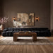 Meridian Furniture - Orin Black Velvet Performance Fabric Upholstered 5 pc. Sofa - 671Black-S5B - GreatFurnitureDeal