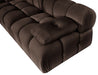Meridian Furniture - Orin Brown Velvet Performance Fabric Upholstered 3 pc. Sofa - 671Brown-S3B - GreatFurnitureDeal