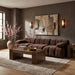 Meridian Furniture - Orin Brown Velvet Performance Fabric Upholstered 3 pc. Sofa - 671Brown-S3B - GreatFurnitureDeal