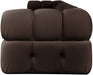 Meridian Furniture - Orin Brown Velvet Performance Fabric Upholstered 5 pc. Sofa - 671Brown-S5A - GreatFurnitureDeal