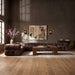 Meridian Furniture - Orin Brown Velvet Performance Fabric Upholstered 7 pc. Sectional - 671Brown-Sec7E - GreatFurnitureDeal