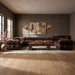 Meridian Furniture - Orin Brown Velvet Performance Fabric Upholstered 9 pc. Sectional - 671Brown-Sec9A - GreatFurnitureDeal