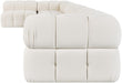 Meridian Furniture - Orin Cream Velvet Performance Fabric Upholstered 7 pc. Sectional - 671Cream-Sec7F - GreatFurnitureDeal