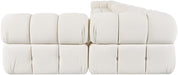 Meridian Furniture - Orin Cream Velvet Performance Fabric Upholstered 8 pc. Sectional - 671Cream-Sec8D - GreatFurnitureDeal