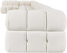 Meridian Furniture - Orin Cream Velvet Performance Fabric Upholstered 8 pc. Sectional - 671Cream-Sec8D - GreatFurnitureDeal
