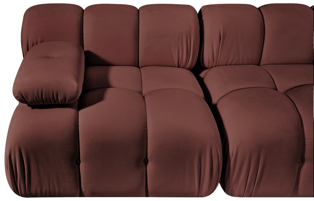 Meridian Furniture - Orin Rose Velvet Performance Fabric Upholstered 2 pc. Sofa - 671Rose-S2B - GreatFurnitureDeal