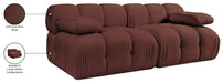 Meridian Furniture - Orin Rose Velvet Performance Fabric Upholstered 2 pc. Sofa - 671Rose-S2B - GreatFurnitureDeal