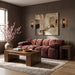 Meridian Furniture - Orin Rose Velvet Performance Fabric Upholstered 2 pc. Sofa - 671Rose-S2B - GreatFurnitureDeal