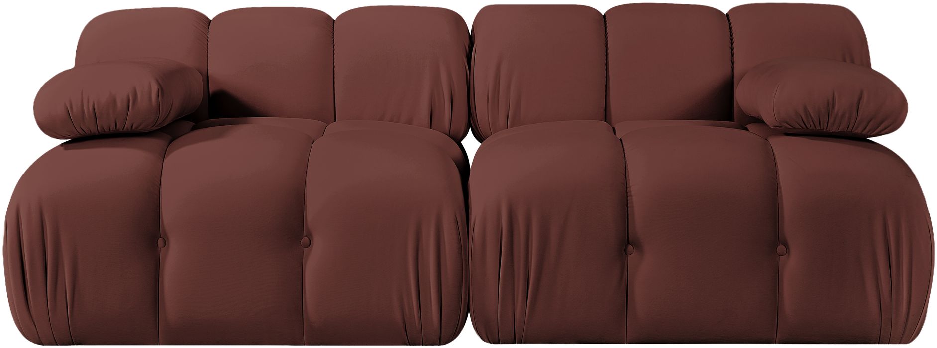 Meridian Furniture - Orin Rose Velvet Performance Fabric Upholstered 2 pc. Sofa - 671Rose-S2B - GreatFurnitureDeal