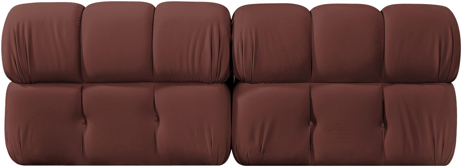 Meridian Furniture - Orin Rose Velvet Performance Fabric Upholstered 2 pc. Sofa - 671Rose-S2B - GreatFurnitureDeal