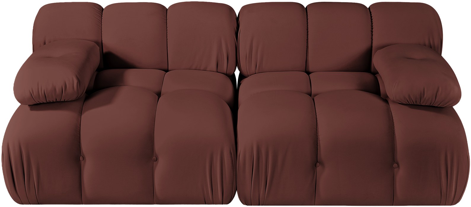 Meridian Furniture - Orin Rose Velvet Performance Fabric Upholstered 2 pc. Sofa - 671Rose-S2B - GreatFurnitureDeal