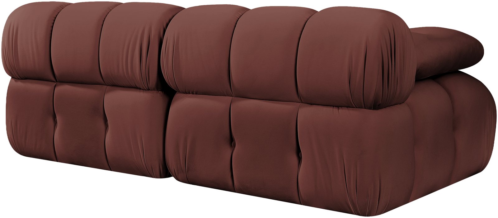Meridian Furniture - Orin Rose Velvet Performance Fabric Upholstered 2 pc. Sofa - 671Rose-S2B - GreatFurnitureDeal