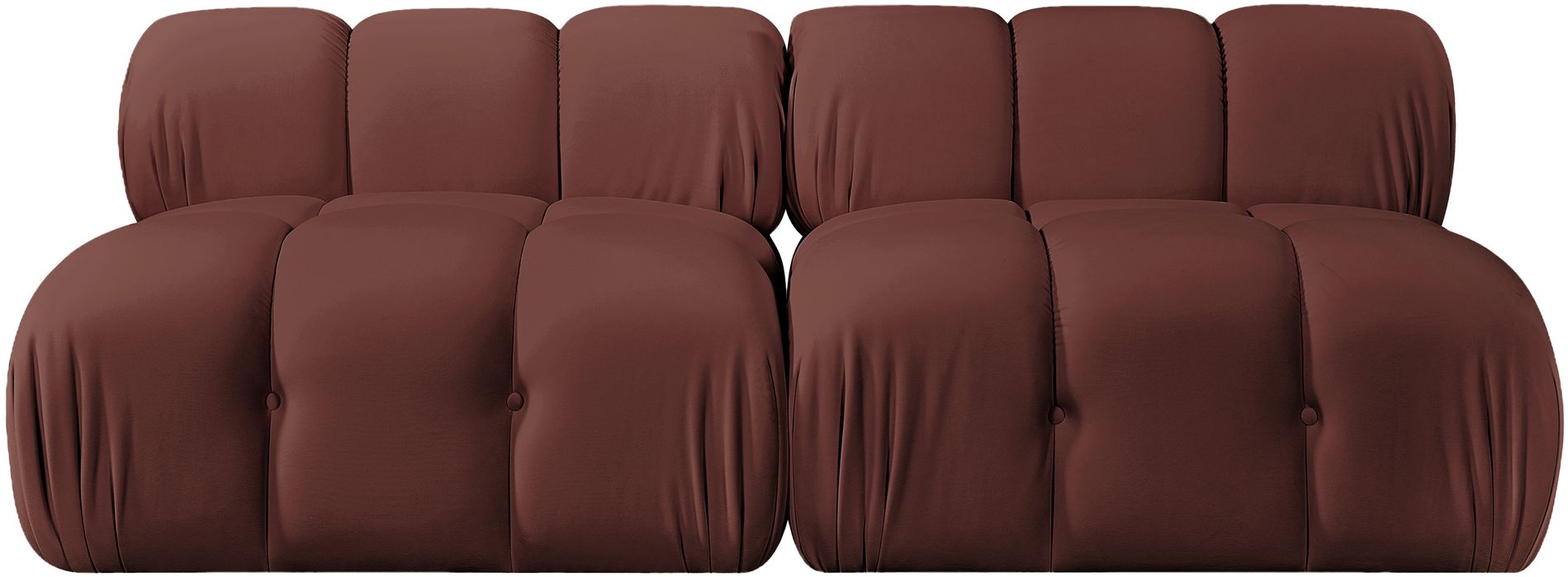 Meridian Furniture - Orin Rose Velvet Performance Fabric Upholstered 2 pc. Sofa - 671Rose-S2B - GreatFurnitureDeal