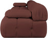 Meridian Furniture - Orin Rose Velvet Performance Fabric Upholstered 3 pc. Sofa - 671Rose-S3B - GreatFurnitureDeal