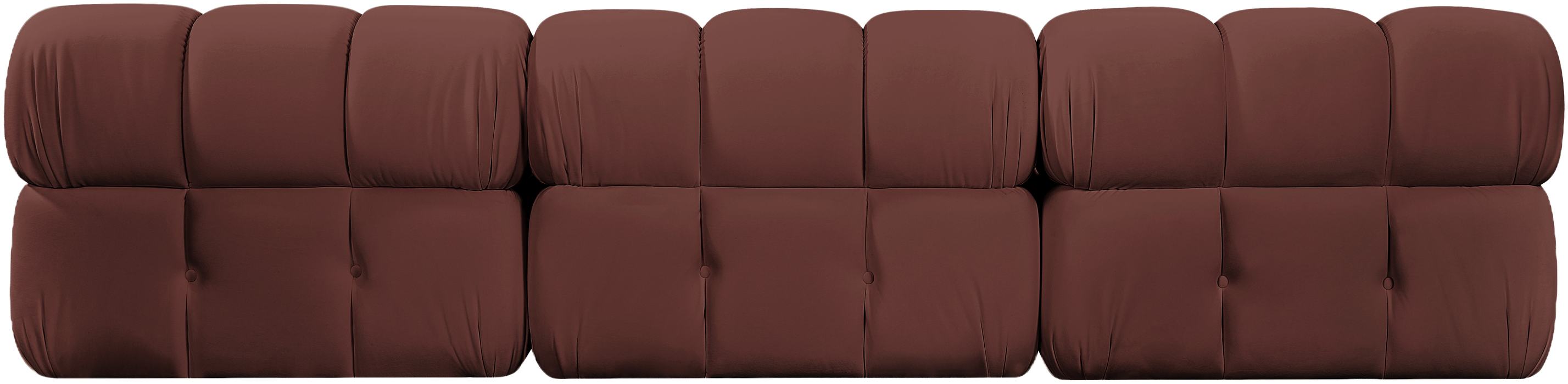 Meridian Furniture - Orin Rose Velvet Performance Fabric Upholstered 3 pc. Sofa - 671Rose-S3B - GreatFurnitureDeal