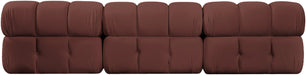 Meridian Furniture - Orin Rose Velvet Performance Fabric Upholstered 3 pc. Sofa - 671Rose-S3B - GreatFurnitureDeal