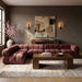 Meridian Furniture - Orin Rose Velvet Performance Fabric Upholstered 5 pc. Sectional - 671Rose-Sec5E - GreatFurnitureDeal