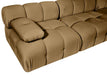 Meridian Furniture - Orin Saddle Velvet Performance Fabric Upholstered 4 pc. Sofa - 671Saddle-S4B - GreatFurnitureDeal
