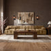 Meridian Furniture - Orin Saddle Velvet Performance Fabric Upholstered 4 pc. Sofa - 671Saddle-S4B - GreatFurnitureDeal