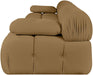 Meridian Furniture - Orin Saddle Velvet Performance Fabric Upholstered 4 pc. Sofa - 671Saddle-S4B - GreatFurnitureDeal