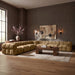 Meridian Furniture - Orin Saddle Velvet Performance Fabric Upholstered 7 pc. Sectional - 671Saddle-Sec7A - GreatFurnitureDeal