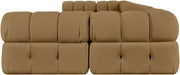 Meridian Furniture - Orin Saddle Velvet Performance Fabric Upholstered 7 pc. Sectional - 671Saddle-Sec7C - GreatFurnitureDeal