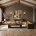 Meridian Furniture - Orin Saddle Velvet Performance Fabric Upholstered 8 pc. Sectional - 671Saddle-Sec8B - GreatFurnitureDeal