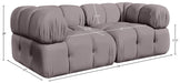 Meridian Furniture - Orin Taupe Velvet Performance Fabric Upholstered 2 pc. Sofa - 671Taupe-S2A - GreatFurnitureDeal