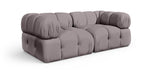 Meridian Furniture - Orin Taupe Velvet Performance Fabric Upholstered 2 pc. Sofa - 671Taupe-S2A - GreatFurnitureDeal