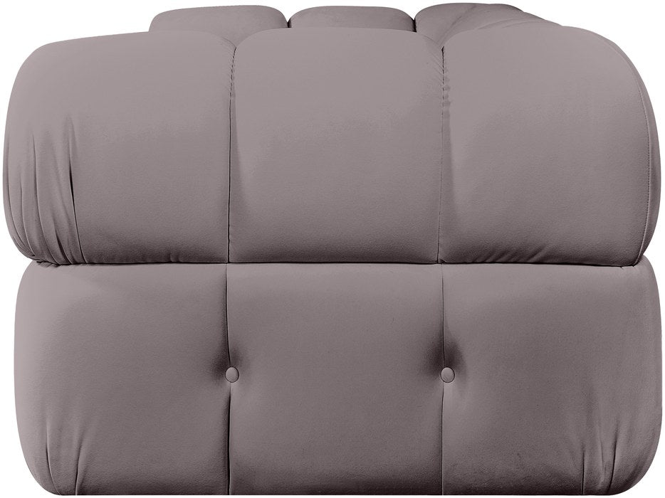 Meridian Furniture - Orin Taupe Velvet Performance Fabric Upholstered 2 pc. Sofa - 671Taupe-S2A - GreatFurnitureDeal
