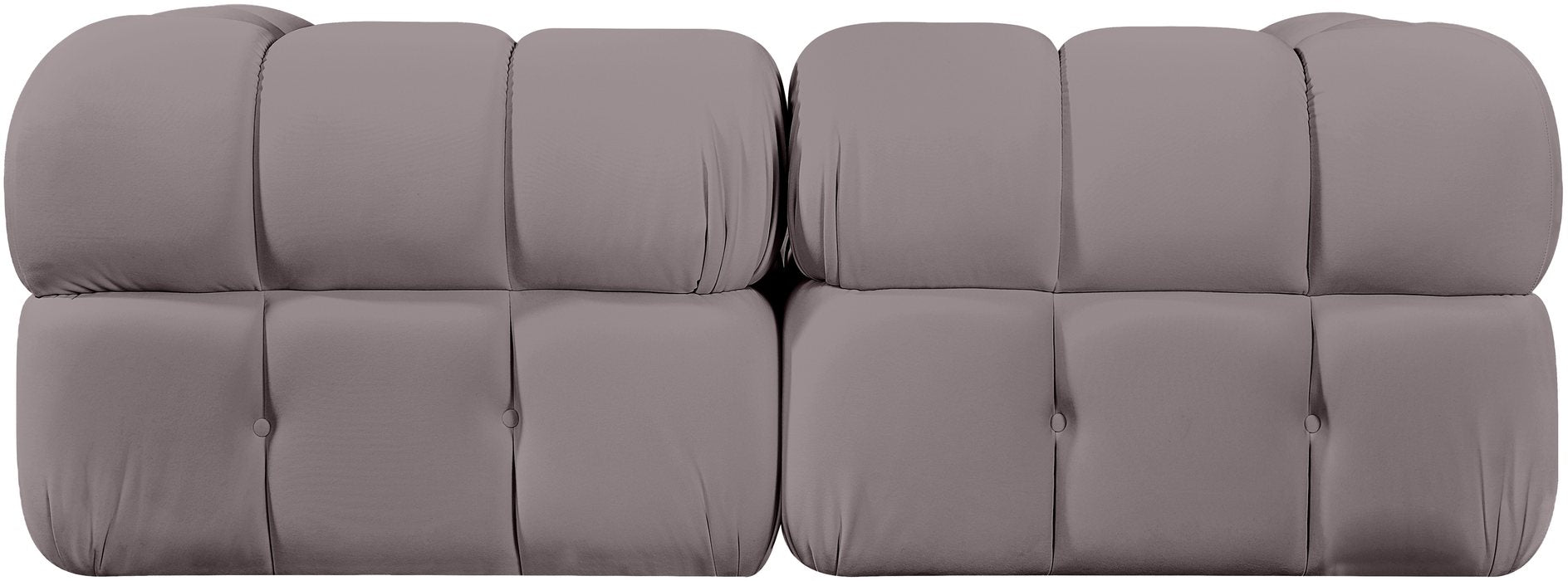 Meridian Furniture - Orin Taupe Velvet Performance Fabric Upholstered 2 pc. Sofa - 671Taupe-S2A - GreatFurnitureDeal