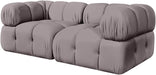 Meridian Furniture - Orin Taupe Velvet Performance Fabric Upholstered 2 pc. Sofa - 671Taupe-S2A - GreatFurnitureDeal