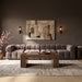 Meridian Furniture - Orin Taupe Velvet Performance Fabric Upholstered 4 pc. Sofa - 671Taupe-S4A - GreatFurnitureDeal