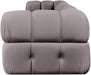 Meridian Furniture - Orin Taupe Velvet Performance Fabric Upholstered 4 pc. Sofa - 671Taupe-S4A - GreatFurnitureDeal
