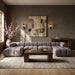 Meridian Furniture - Orin Taupe Velvet Performance Fabric Upholstered 6 pc. Sectional - 671Taupe-Sec6D - GreatFurnitureDeal