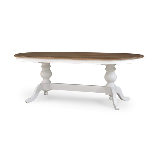 Bramble - Farmhouse Oval Dining Table 84'' w/o Grooves - BR-67446 - GreatFurnitureDeal