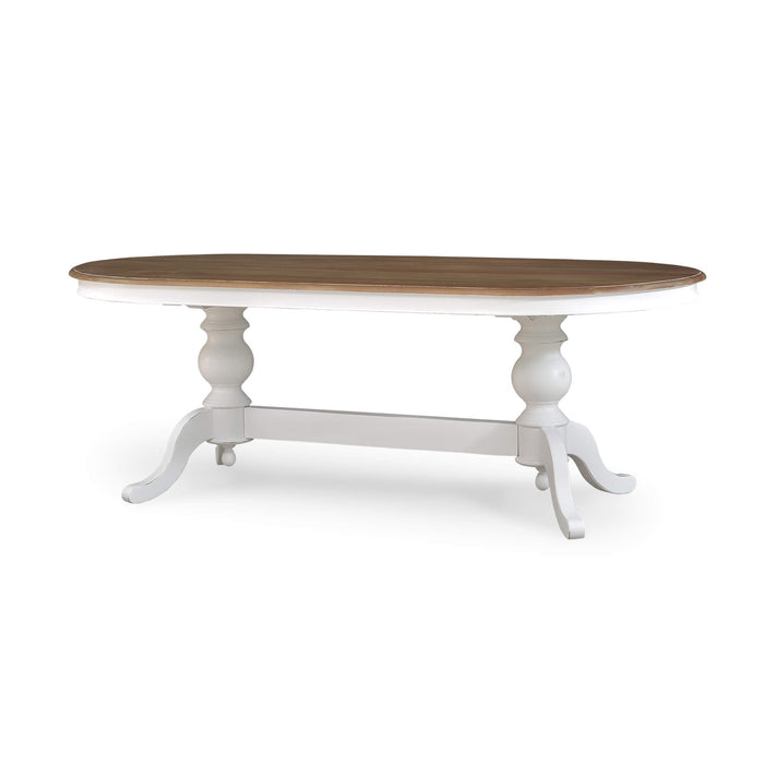 Bramble - Farmhouse Oval Dining Table 84'' w/o Grooves - BR-67446 - GreatFurnitureDeal