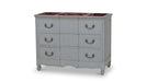 Bramble - Provence Single Vanity w- out Marble - 67449GCH - GreatFurnitureDeal