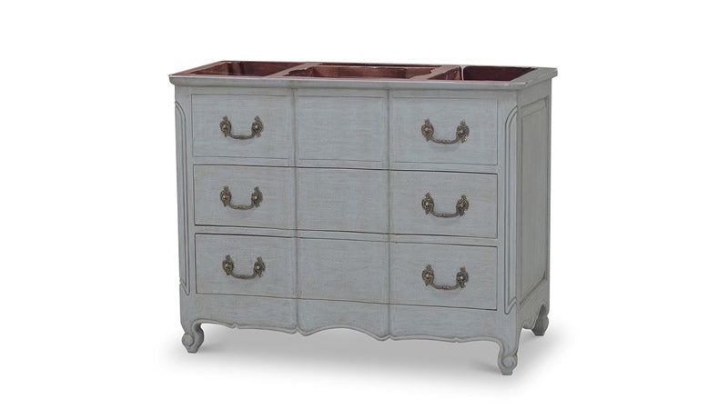 Bramble - Provence Single Vanity w- out Marble - 67449GCH - GreatFurnitureDeal