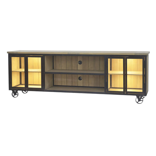 Bramble - Forge Media Stand w/ 4 LED - US-WS-67537VRU-DRW--- - GreatFurnitureDeal