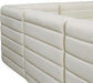Meridian Furniture - Quincy 95" Cream Velvet Upholstered Comfort 5pc. Sectional - 677Cream-Sec5C - GreatFurnitureDeal