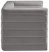 Meridian Furniture - Quincy 63" Grey Velvet Upholstered Comfort 2pc. Loveseat - 677Grey-S63 - GreatFurnitureDeal