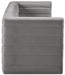 Meridian Furniture - Quincy 95" Grey Velvet Upholstered Comfort 3pc. Sofa - 677Grey-S95 - GreatFurnitureDeal