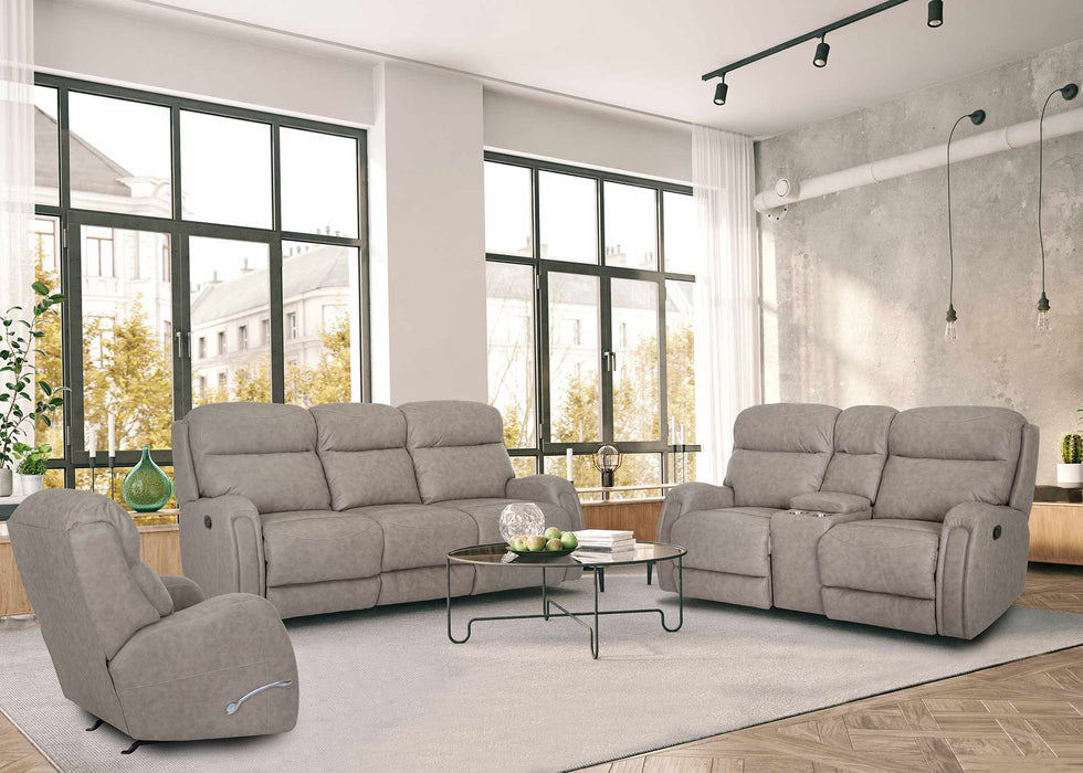 Franklin Furniture - Bridger 2 Piece Power Reclining Sofa Set in Faulkner Marble - 67942-83-67934-MARBLE