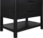 Meridian Furniture - Oakwell 36" Black Engineered Stone And Solid Wood Bathroom Vanity - 679Black-36 - GreatFurnitureDeal