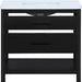 Meridian Furniture - Oakwell 36" Black Engineered Stone And Solid Wood Bathroom Vanity - 679Black-36 - GreatFurnitureDeal