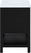 Meridian Furniture - Oakwell 36" Black Engineered Stone And Solid Wood Bathroom Vanity - 679Black-36 - GreatFurnitureDeal
