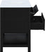 Meridian Furniture - Oakwell 36" Black Engineered Stone And Solid Wood Bathroom Vanity - 679Black-36 - GreatFurnitureDeal